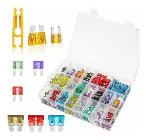 Kit De Fusibles Automotrices, 300 Unidades, Con Caja