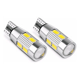 2 Led T10 10 Smd Lupa 360 Can Bus Posicion Interior Optica