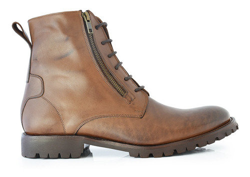 Borcego Hombre Cuero Bota Briganti Botita Goma- Hcbo00843