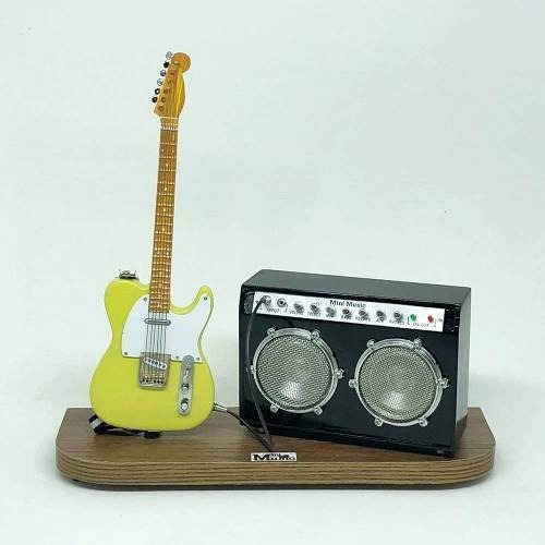Set Miniatura De Guitarra + Amplificador Médio 1:4 Tudomini
