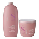 Kit Semi Di Lino Moisture Alfaparf Shampoo 1l E Máscara 500g