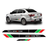 Kit Faixa Lateral Fiat Grand Siena Itália Sporting 2012/2022