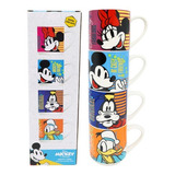 Tazas Porcelana Disney Mickey & Friends Apilables 330ml