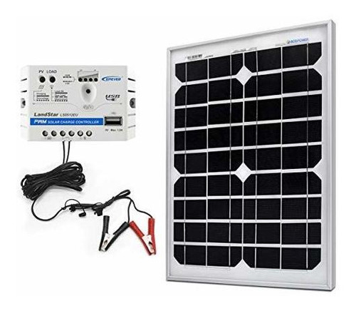 Paneles Solares - Kit De Carga Solar Acopower 12v 20w 5a, Pa