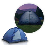 Carpa Camping Semi Impermeable 4 Personas Armable Colores