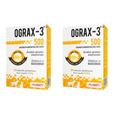 Kit Ograx-3 500mg C/ 2cx Suplemento Nutricional Cão E Gato