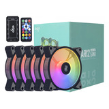 Kit 9 Fan Cooler Gamer Aigo Ar12 Rgb 120mm Controladora