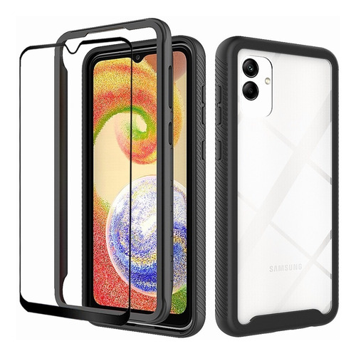 Funda Carcasa Case Para Samsung A04+screen Templado Mica