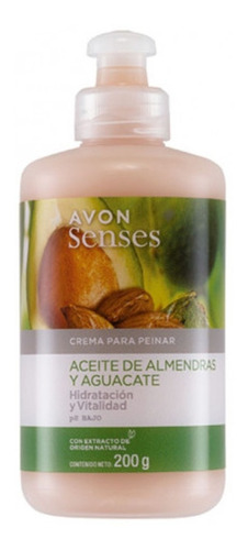 Crema Para Peinar Aceites De Almendra Y Aguacate Senses Avon