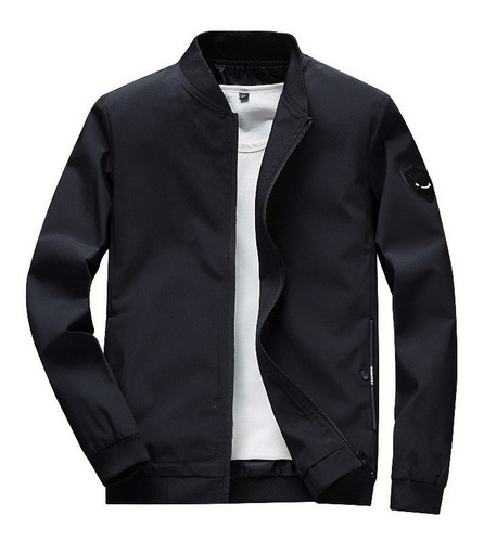 Jaqueta Corta-veno Masculina Casual Leve Bomber Varsity