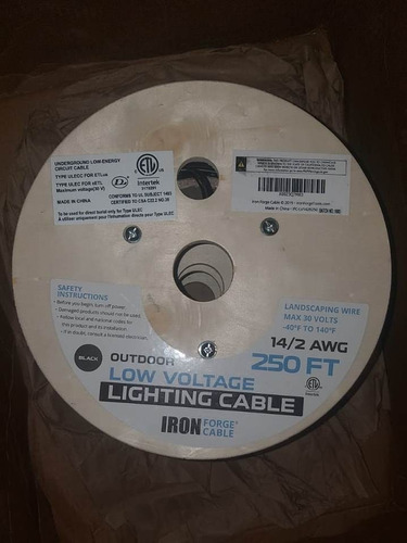 Iron Forge, 1 Carrete De Cable Calibre 14, Duplex, 76 Metros