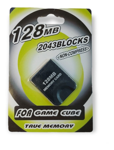 Memory Card Consola Game Cube Capacidad 128mb