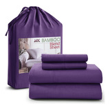 Ldc Bamboo Sheets Queen Size | 4 Piece Set| Breathable & Ex.