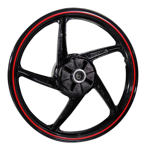 Rin Italika 125z Trasero Rim Negro Aluminio Reforzado