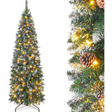 Homde Arbol De Navidad Artificial Preiluminado De 6 Pies Con