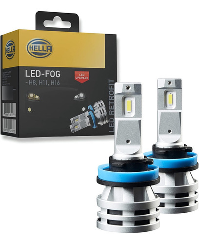 Hella Focos Led Retrofit H11 Plug&play 200% + Luz 6500k Lupa