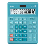 Calculadora Escritorio Mini Casio Gr-12c Color Agua