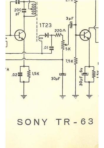 Esquema Radio Sony Tr63  Em Pdf Via Email 