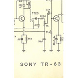 Esquema Radio Sony Tr63  Em Pdf Via Email 