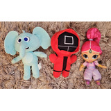 Muñecos De Peluche: Shimmer Shine, Elefante Blas, J. Calamar