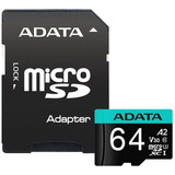 Memoria Adata Micro Sd Sdxc 64gb Cl10 V30 A2 Premier Pro