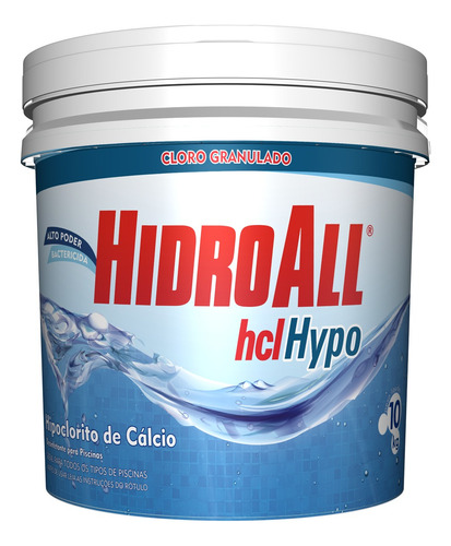 Hipoclorito De Calcio Granulado Hcl 10kg - Hidroall