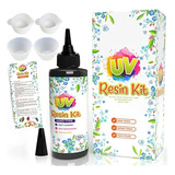 Kit De Resina Uv Epoxi Transparente Catcrafter - Herramienta