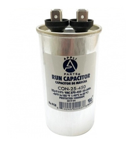 Capacitor Trabajo Aire Acondicionado 25 Uf Mfd 370-450vac