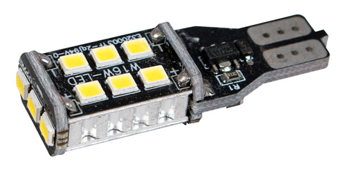 1 Foco Led T15 Pellizco Canbus 15led Smd Luz Reversa Cuartos