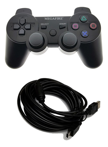 Control Inalámbrico Para Playstation 3, Megafire Cable 3 Mts