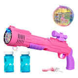 Lançador De Bolhas De Sabão C/ Led  Bazooka Brinquedo Pilhas