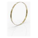 Pulseira Bracelete Argola 4mm Ouro 10k Argolinha E Pingentes