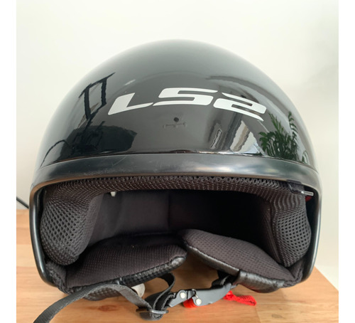 Casco Ls2 Wave Negro Brillante Talle S