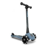Scooter Scoot And Ride Highwaykick 3 Led Steel Color Azul Acero