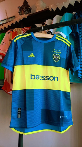 Camiseta Boca Titular, Estampada, Calidad Premium, Logo Bord