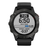 Smartwatch Garmin Zafiro Fenix 6s 1.2  Caixa 42mm De  Polímero Reforçado  Black E Carbon Gray, Pulseira  Black