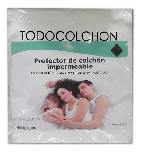 Cubre Colchón Impermeable 1 Plaza  Ajustable Hasta 30cm Alto