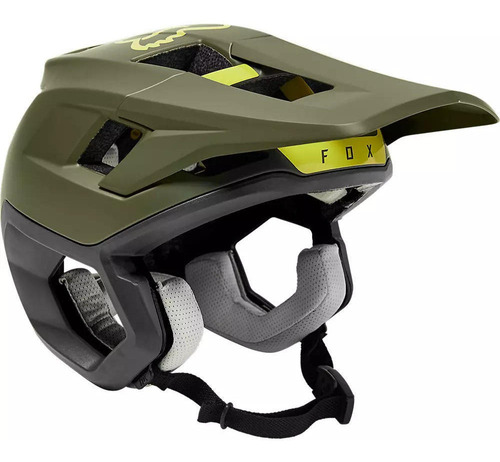 Casco Bicicleta Dropframe Pro Verde Fox