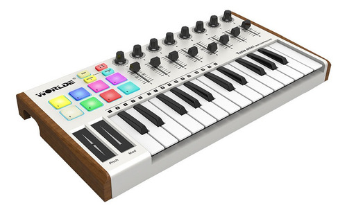 Teclado Midi Worlde Atún Pequeño Portátil Con Usb  Ultra