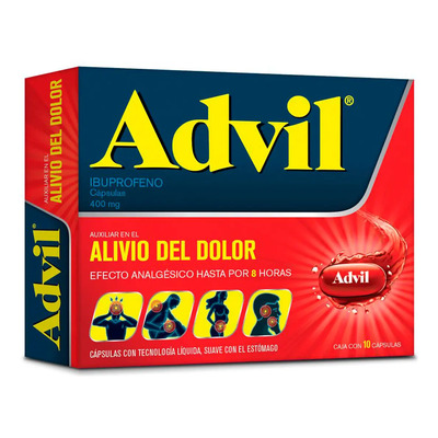 Cápsulas para dolor 400Mg 10 unidades Advil Max | MercadoLibre
