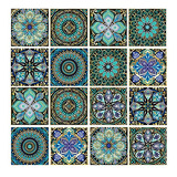 16 Piezas De Adhesivos Decorativos Azulejos De Mandala,...