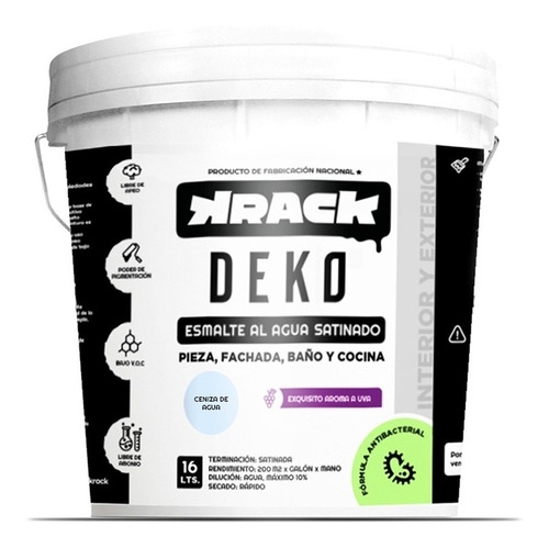 Tineta Deko Esmalte Al Agua Satinado Krack Colores