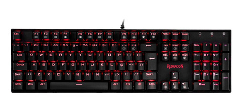 Teclado Gamer Redragon Mitra K551-1 Mecanico Switch Blue