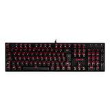 Teclado Gamer Redragon Mitra K551-1 Mecanico Switch Blue