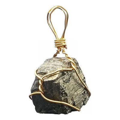 2 Colgante De Joyería De Piedra En Bruto De Pirita Natural