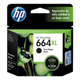 Cartucho De Tinta Hp 664xl Negra Original