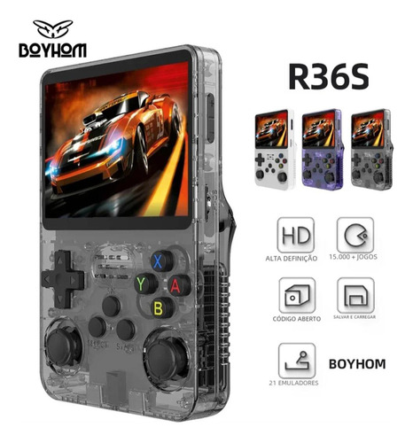 Game Portatil R36s 64gb Tela Em Hd Retro