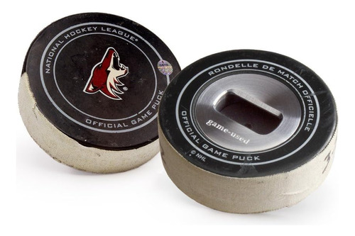 Tokens & Icons Juego Usado Nhl Arizona Coyotes Hockey Puck A