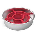 Nordic Ware 264019 Crea Pasteles Diseño De Ajedrez | 4.5 X 19 X 4 Cm | Color Rojo