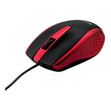 Verbatim Mouse Óptico Rojo Suave Movimiento Con Cable 99742